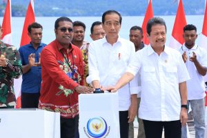 Presiden Jokowi Resmikan Kampung Nelayan Modern di Desa Samber-Binyeri, Papua